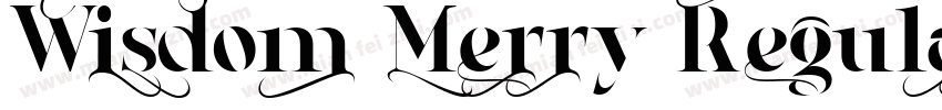 Wisdom Merry Regular字体转换